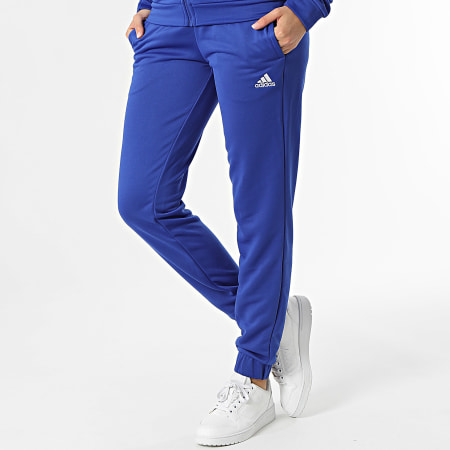 Adidas Sportswear - Tuta da ginnastica donna Linear IS0848 Blu royal