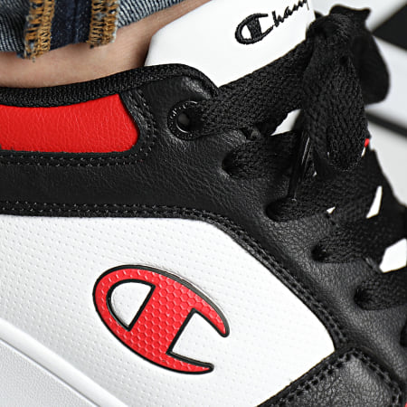 Champion - Rebound 2.0 Low Sneakers S21906 Negro Rojo Blanco