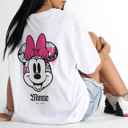 Minnie - Maglietta da donna Minnie Front Hand Vice Tee Bianco