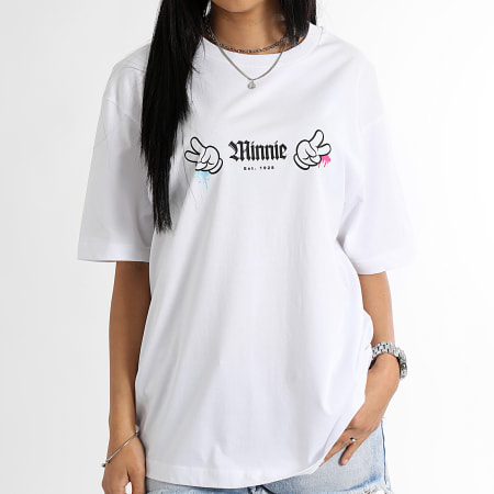 Minnie - Maglietta da donna Minnie Front Hand Vice Tee Bianco