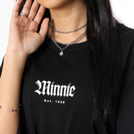 Minnie - Camiseta Mujer Minnie Mano Atrás Madrid Negra