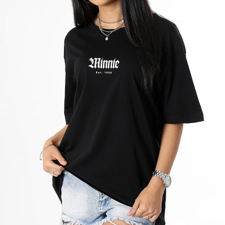 Minnie - Camiseta Mujer Minnie Mano Atrás Madrid Negra