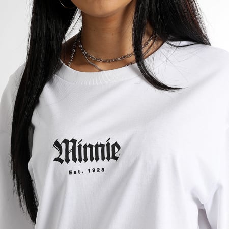 Minnie - Tee Shirt Femme Minnie Back Hand Vice Blanc