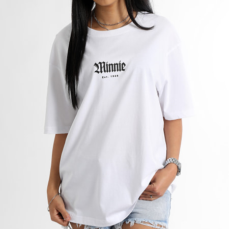 Minnie - Maglietta da donna Minnie Back Hand Vice Tee Shirt Bianco
