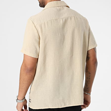 Frilivin - Camisa de manga corta beige