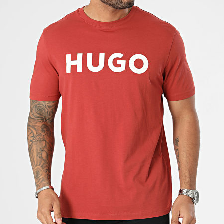 HUGO - Dulivio Tee Shirt 50467556 Rosso mattone