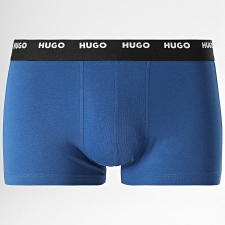 HUGO - Confezione da 5 boxer 50479944 Nero Verde Khaki Blu Reale Rosso Grigio