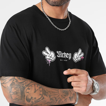 Mickey - Maglietta con mano frontale di Mickey Madrid, nero