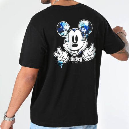 Mickey - Mickey Back Hand Los Angeles Tee Shirt Nero