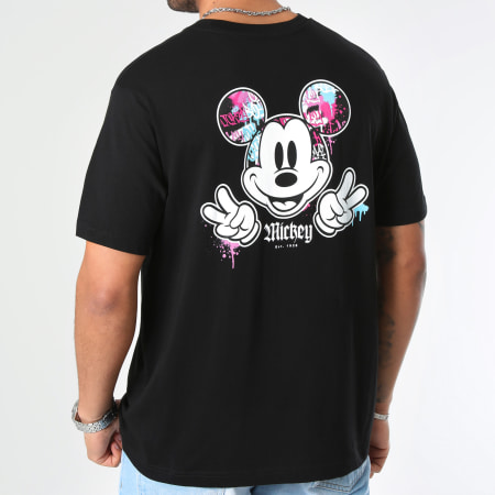 Mickey - Tee Shirt Mickey Back Hand Vice Noir
