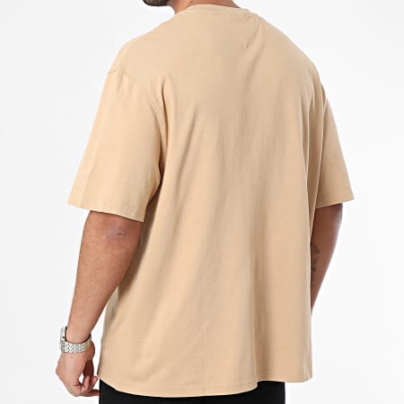 Tommy Jeans - Tee Shirt Oversize Serif Linear 8575 Camel