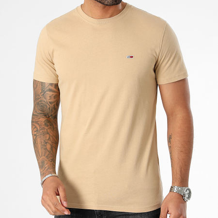 Tommy Hilfiger - Lote De 2 Camisetas Slim Jersey 5381 Blanco Beige