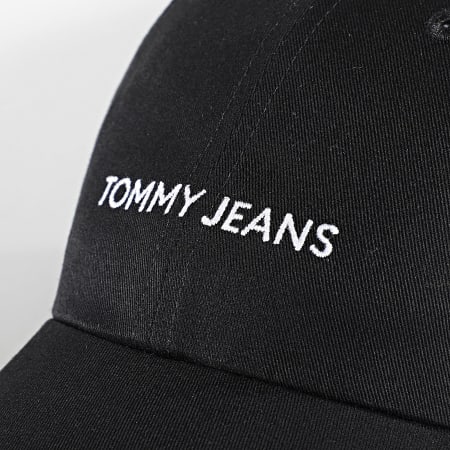 Tommy Jeans - Cappello con logo lineare 5845 nero