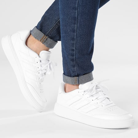 Adidas Sportswear - Baskets Femme Courtblock IF6554 Footwear White Metallic Silver