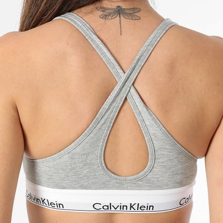 Calvin Klein - Sujetador de mujer QF1654E Heather Grey