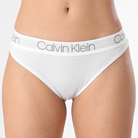 Calvin Klein - Lot De 3 Strings Femme QD3758E Noir Blanc Gris Chiné