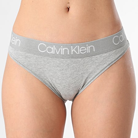 Calvin Klein - Juego De 3 Tangas Para Mujer QD3758E Negro Blanco Heather Grey