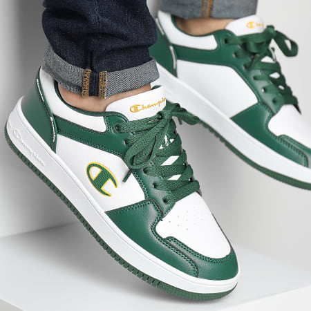 Champion - Sneaker Rebound 2.0 Low S21906 Bianco Verde Giallo