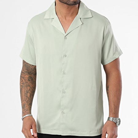 Frilivin - Camisa verde claro de manga corta