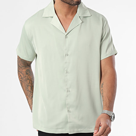 Frilivin - Camisa verde claro de manga corta