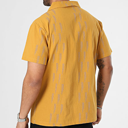 Frilivin - Camisa de manga corta mostaza amarilla