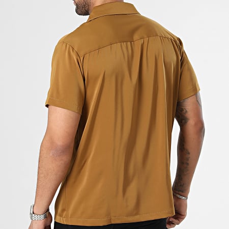 Frilivin - Camisa de manga corta camel
