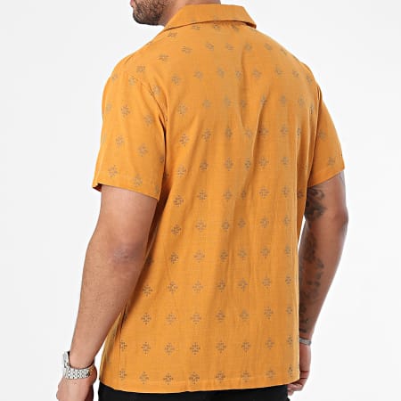 Frilivin - Camicia arancione a maniche corte