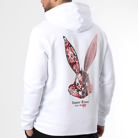Looney Tunes - Edizione di San Valentino Bugs Bunny Felpa con cappuccio bianca