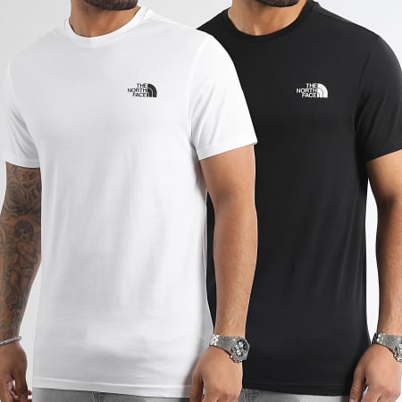 The North Face - Set di 2 camicie a cupola semplice A87NG Bianco Nero