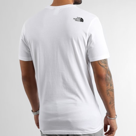 The North Face - Juego De 2 Camisetas Cúpula Simple A87NG Blanco Negro