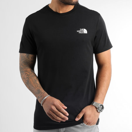 The North Face - Lot De 2 Tee Shirts Simple Dome A87NG Blanc Noir