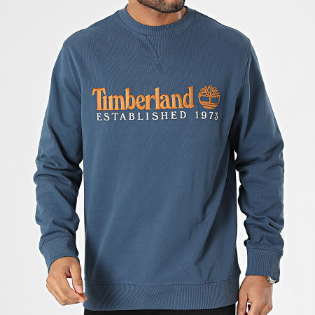 Timberland - Sudadera Cuello Redondo Bordado Logo A2FEQ Azul