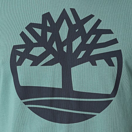 Timberland - Maglietta con logo dell'albero A2C2R Verde marino
