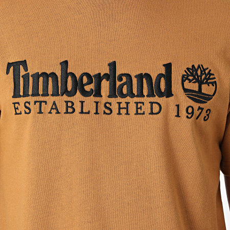Timberland - 1973 Maglietta con logo ricamato A6SE1 Cammello
