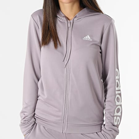Adidas Sportswear - Tuta donna Linear IS0851 Viola