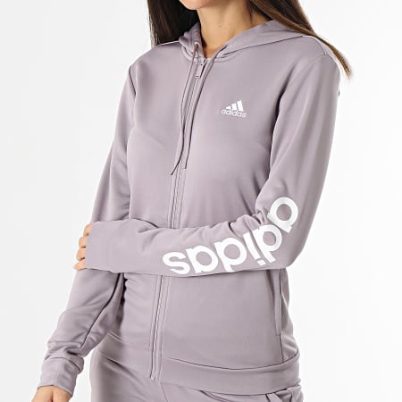 Adidas Sportswear - Tuta donna Linear IS0851 Viola
