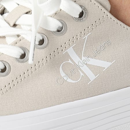 Calvin Klein - Donna Vulc Flatform Essential Mono 1030 Eggshell Bright White Sneakers