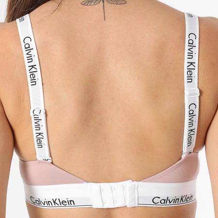 Calvin Klein - Sujetador forrado ligero para mujer QF7059E Rosa