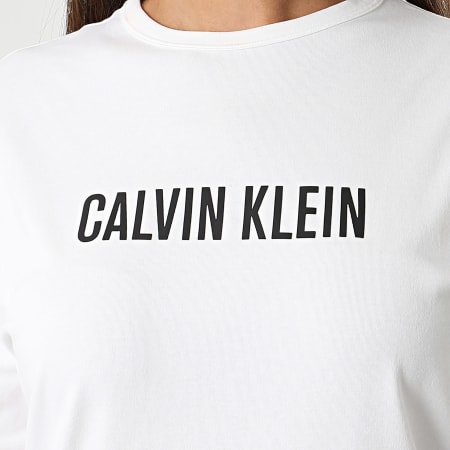 Calvin Klein - Robe Tee Shirt Femme QS7126E Blanc