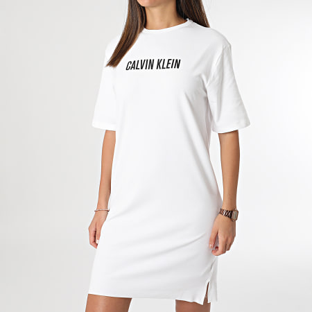 Calvin Klein - Abito Tee Shirt Donna QS7126E Bianco