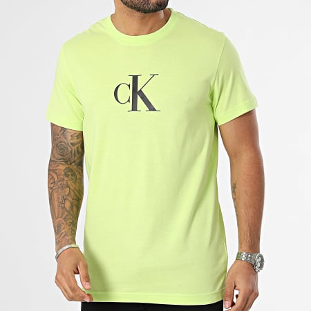 Calvin Klein - Tee Shirt KM0KM00971 Vert Lime