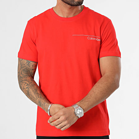 Calvin Klein - Tee Shirt KM0KM00964 Rouge