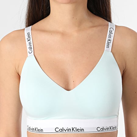 Calvin Klein - Sujetador forrado ligero para mujer QF7060E Mint Green