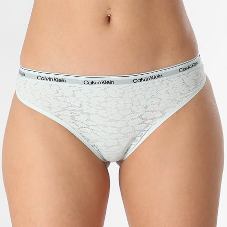 Calvin Klein - Confezione da 3 paia di brasiliani da donna QD5225E Blu cielo Bianco Blu turchese