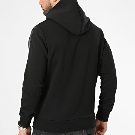 Calvin Klein - Tape Logo Regular 2443 Zip Jacket Negro