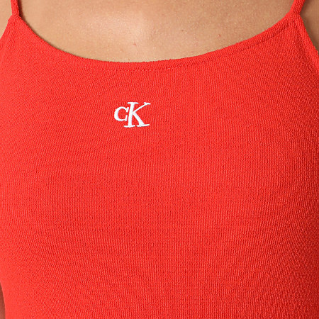 Calvin Klein - Vestido de tirantes para mujer 3059 Rojo