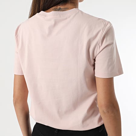 Calvin Klein - Camiseta mujer bordada Insignia Regular 3226 Rosa