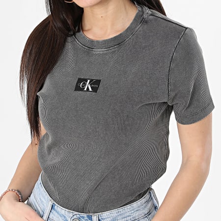 Calvin Klein - Camiseta mujer 3092 Gris antracita