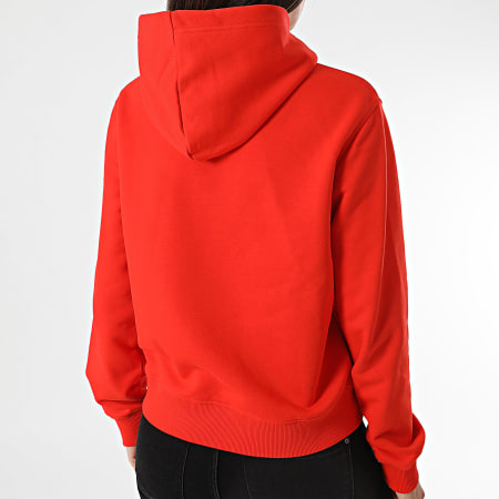 Calvin Klein - Sudadera con capucha para mujer 3227 Rojo