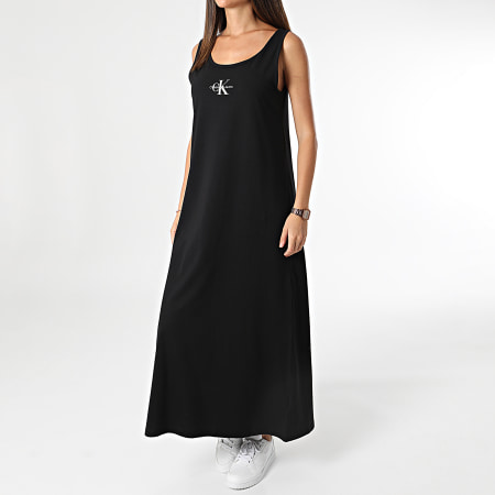 Calvin Klein - Vestido de tirantes para mujer 3702 Negro